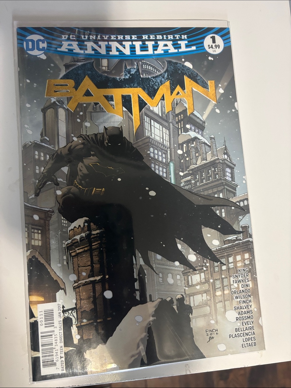 DC Batman Annual Comic - Gold and Black Cover